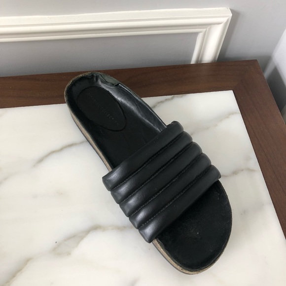 ZARA Leather Slide Sandals - Picture 6 of 6